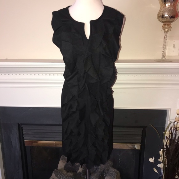 Tata Jolie Wool Ruffle Front Mini Dress - Picture 2 of 5